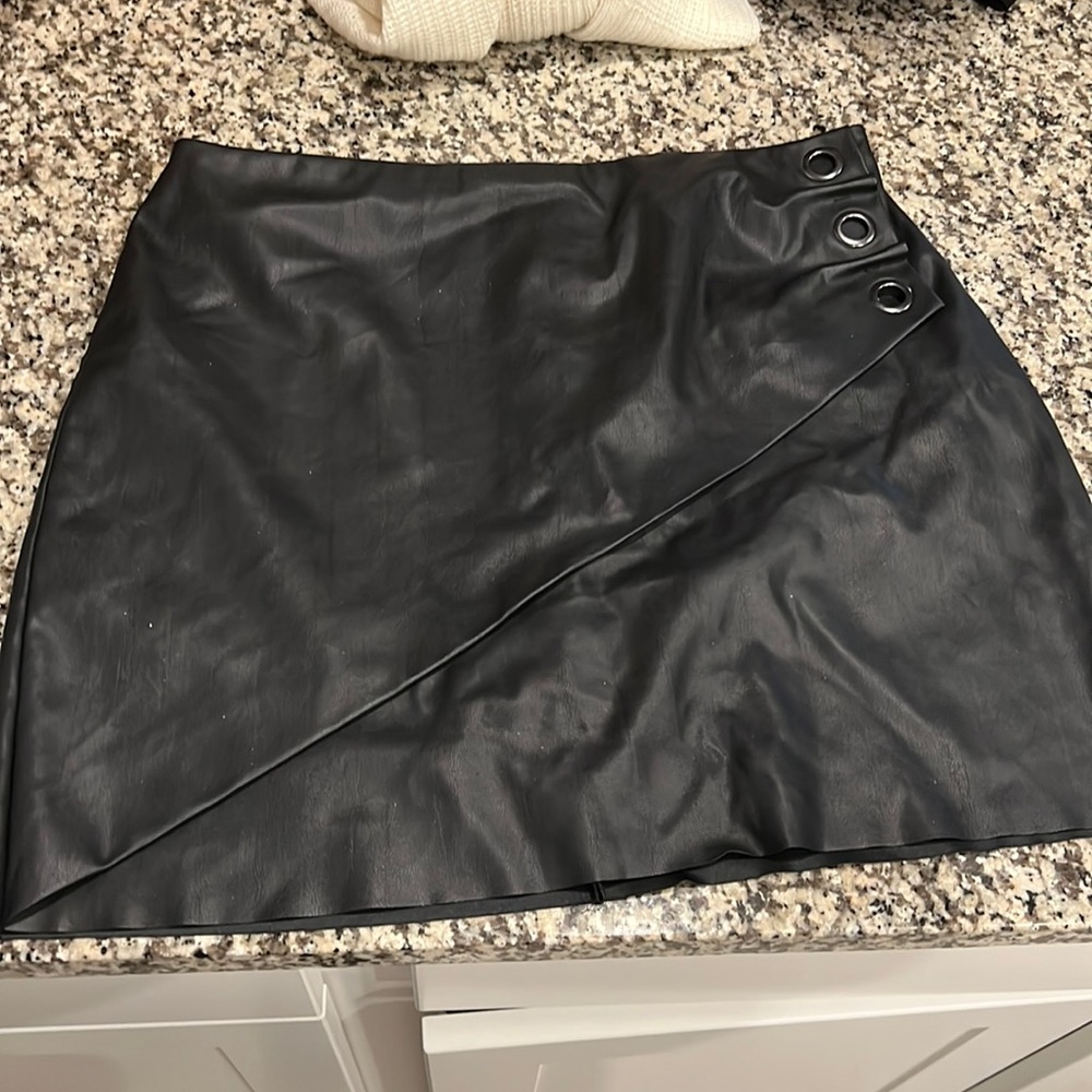 Express Faux Leather Skirt